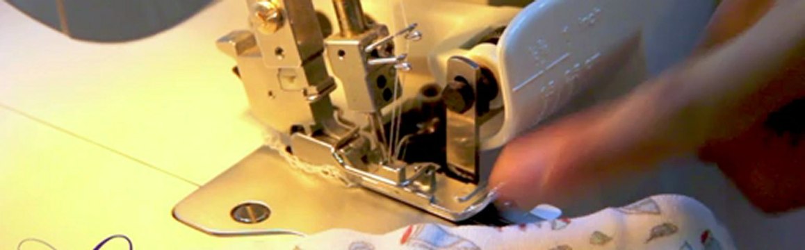 cours de couture - comment coudre un biais à la surjeteuse