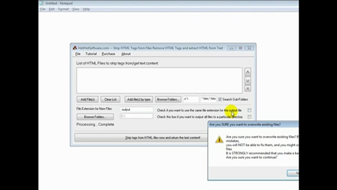 How to Strip HTML Tags from files Remove HTML Tags and extract HTML from Text