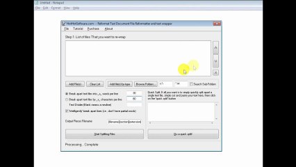 How to Reformat Text Document File Reformatter and text wrapper
