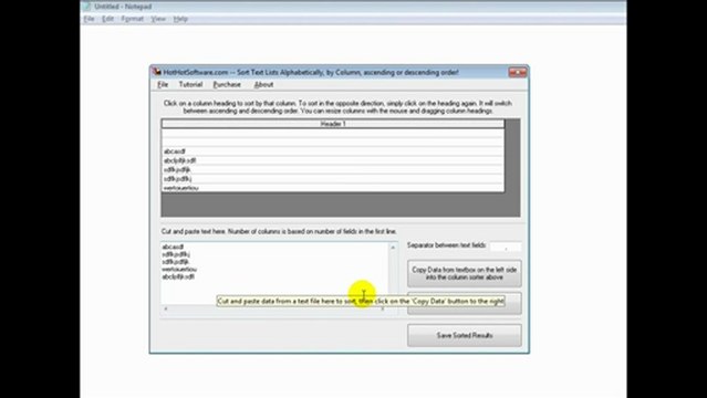 How to Sort Text Lists Alphabetically, CSV Files, by Column or Ascending or Descening Order