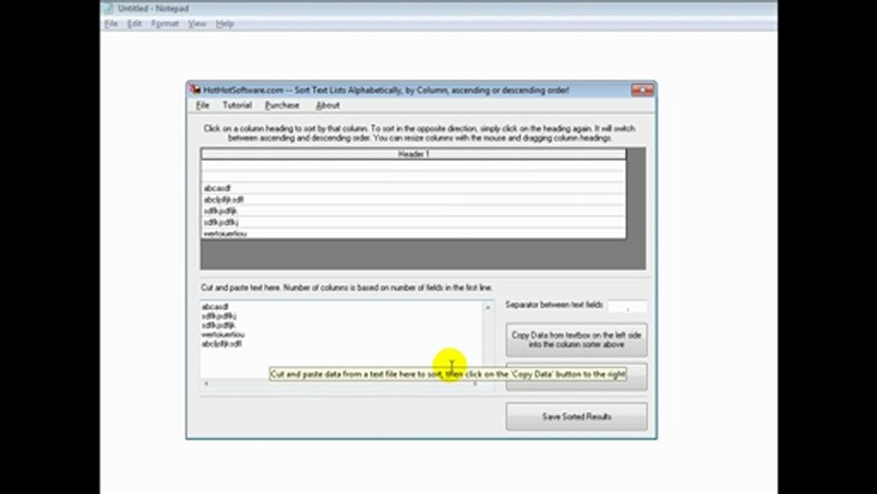 How to Sort Text Lists Alphabetically, CSV Files, by Column or Ascending or Descening Order