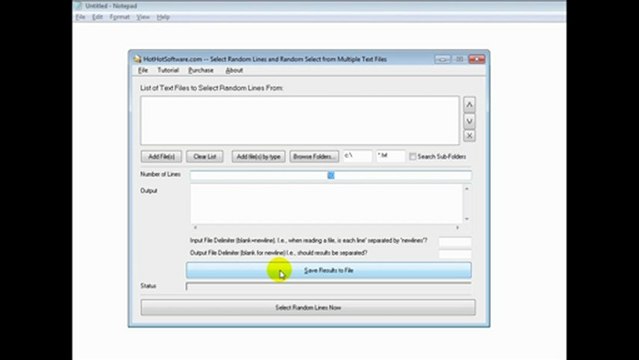 How to Select Random Lines and Random Select from Multiple Text Files