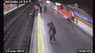 Fainting Woman Falls onto Train Tracks
