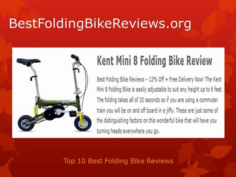 Folding Bike Reviews - Top 10 Folding Bicycles