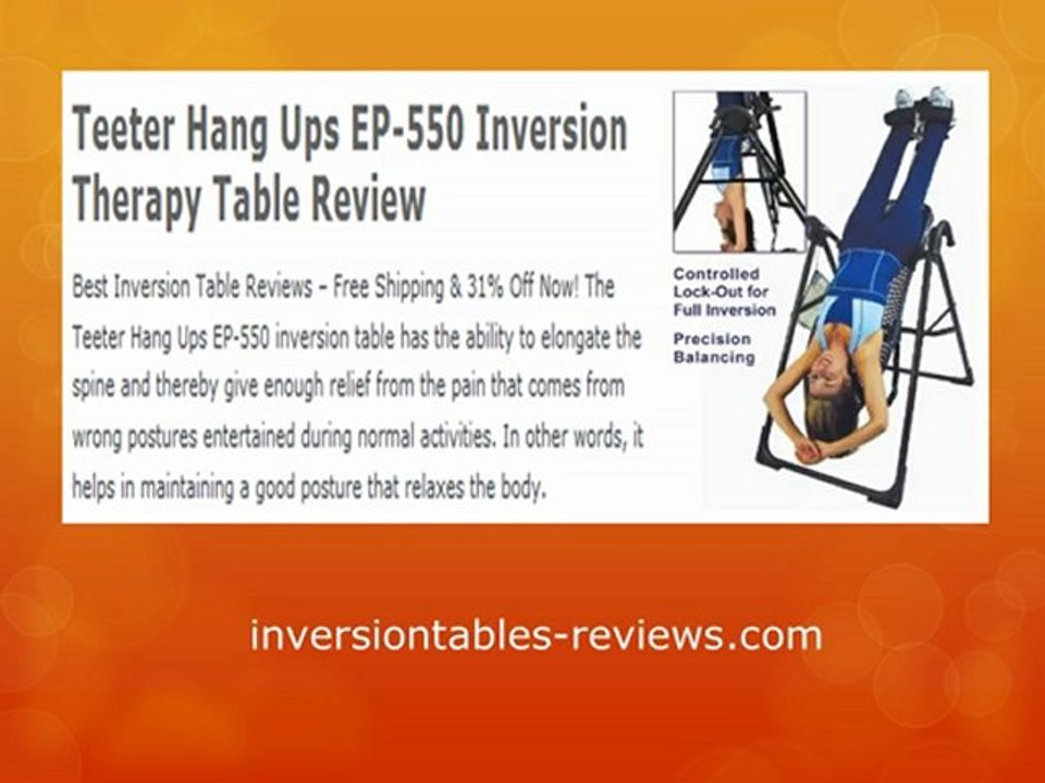 Inversion Table Reviews - Top 10 Inversion Tables