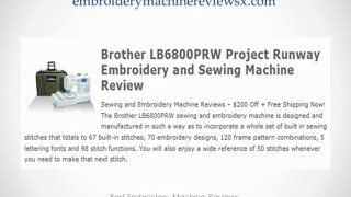 Embroidery Machine Reviews - Top 10 Embroidery Machines
