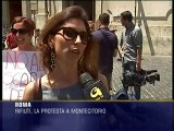 Rifiuti, la protesta a Montecitorio