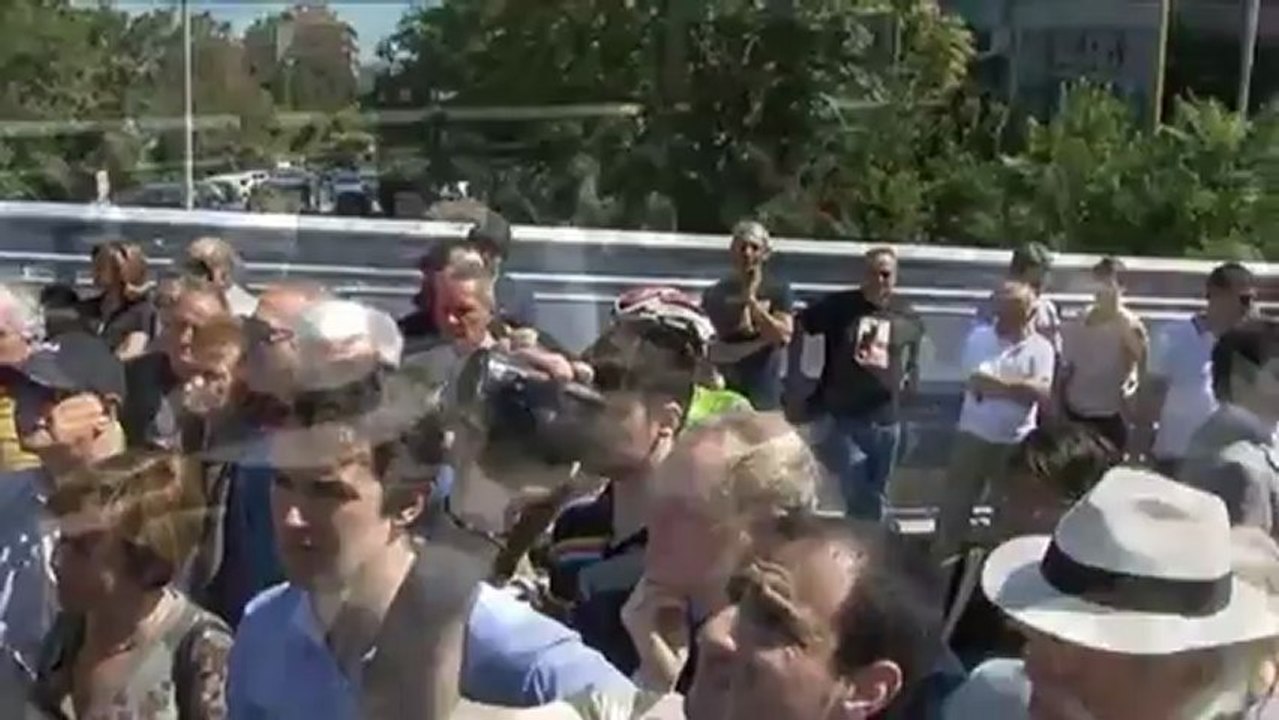 Io all'inaugurazione del ponte Ostiense