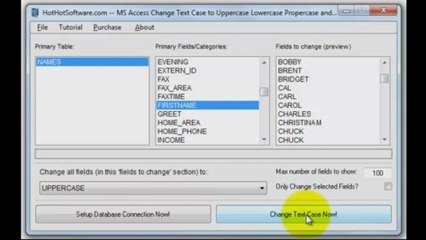 How to MS Access Change Text Case to Uppercase Lowercase Propercase and Sentence Case