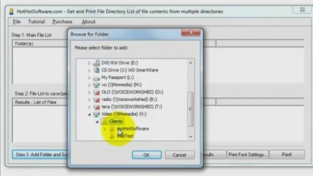 How to Get and Print File Directory List of file contents from multiple directories