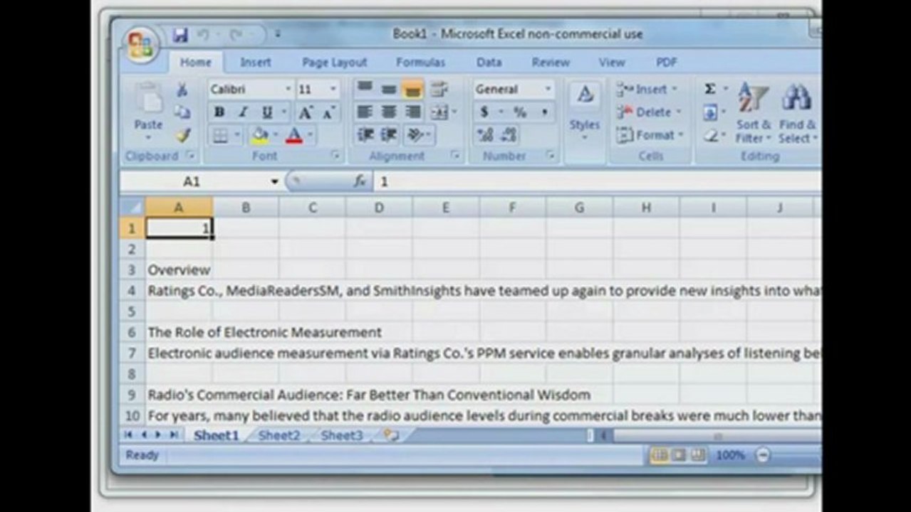 How to Excel Import Word Documents into MS Excel