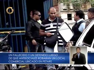 Fallece joven de 23 años durante robo a un local en Petare