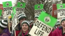 Pro-life activists march against abortion
