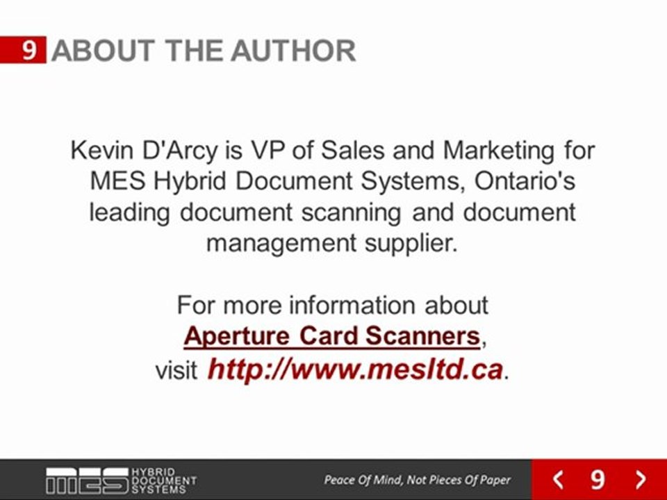 Aperture Card Scanners:  Six Steps to a Successful Digitizing Project