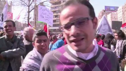 Egyptians march for change on anniversary protest