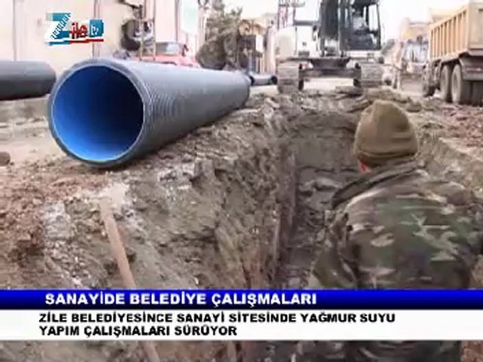 ZİLE BELEDİYESİ SANAYİ DE YAGMUR SUYU ALT YAPI ÇALIŞMASI