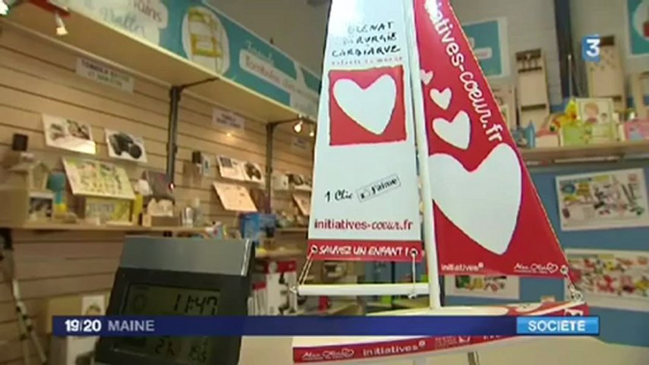 Un reportage France 3 Pays de Loire sur la venue de Gibbs dans les locaux d'Initiatives Cœur