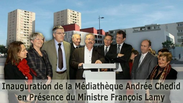 Médiathèque Andrée Chedid - Inauguration en présence du Ministre François Lamy