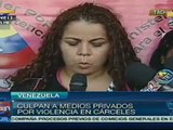 Culpa Caracas a medios privados por violencia en cárceles