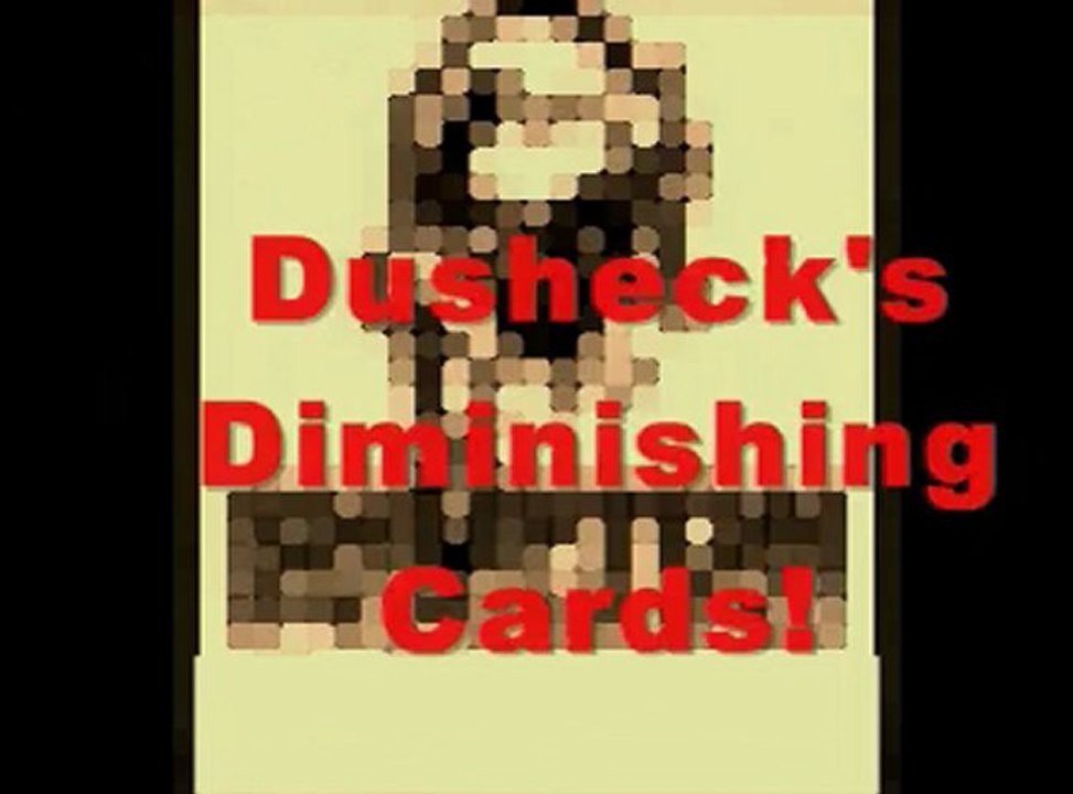 Steve Dushecks Diminishing Cards by Steve Dusheck - Magic Trick