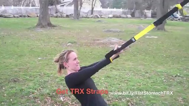 Flat Stomach Workout- TRX Upper Body Workout for Women