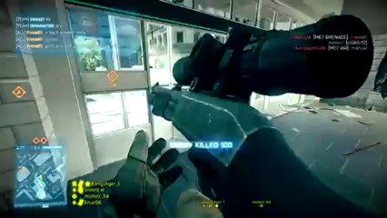 Battlefield 3 Online Gameplay - Boom Headshot! Shotgun Sniper Live Com