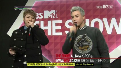 [RAW] 121214 MTV The Show - Zico & P.O MC cut