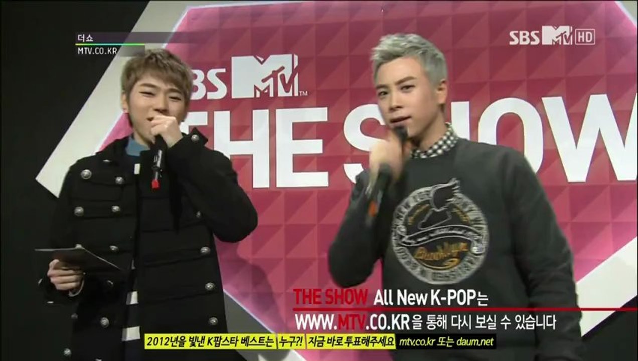 [RAW] 121214 MTV The Show - Zico & P.O MC cut