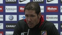 Simeone: ''El partido contra el Athletic es el más difícil de los últimos tiempos''