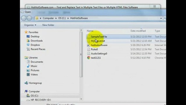 Find and Replace Text in Multiple Files (text, html, etc)