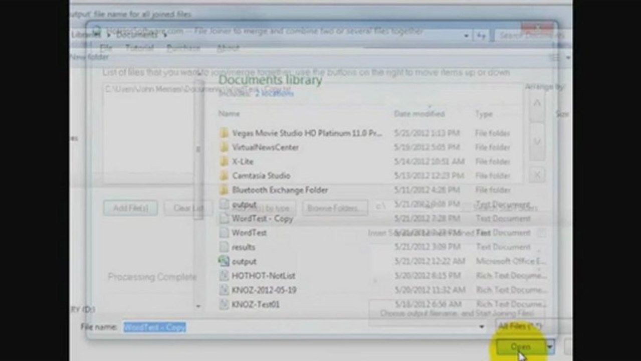 How to File Joiner to merge and combine two or several, multiple Files Into One Software