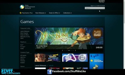 PlayStation Store in Browser