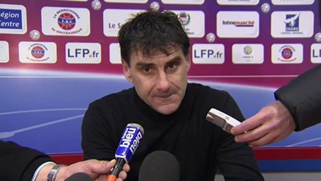 Conférence de presse Châteauroux - FC Istres : Didier THOLOT (LBC) - José PASQUALETTI (FCIOP) - saison 2012/2013