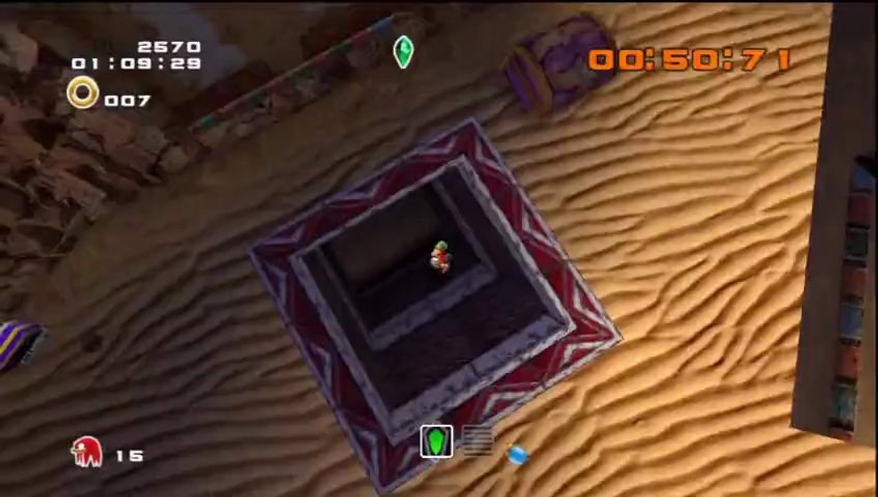 Sonic Adventure 2 Battle - Hero - Knuckles : Wild Canyon - Mission 4 : Ramasse les morceaux d’Emerald en 2 minutes 0 secondes !