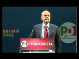 Bersani - Se tocca a noi ci occuperemo del sistema politico (26.01.13)