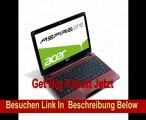 Acer Aspire One 722 29,5 cm (11,6 Zoll) Netbook (AMD C-60, 1GHz, 4GB RAM, 320GB HDD, ATI HD 6290) rot