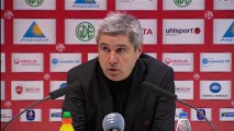 Conférence de presse Valenciennes FC - Olympique Lyonnais : Daniel  SANCHEZ (VAFC) - Rémi GARDE (OL) - saison 2012/2013