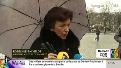 Roselyne Bachelot : "Personne n'a à craindre quoi que ce soit" du mariage pour tous