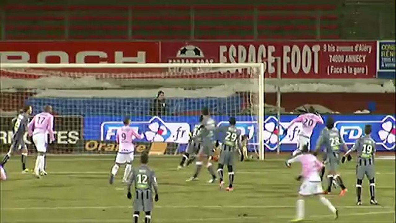 Evian TG FC (ETG) - AC Ajaccio (ACA) Le résumé du match (22ème journée) - saison 2012/2013