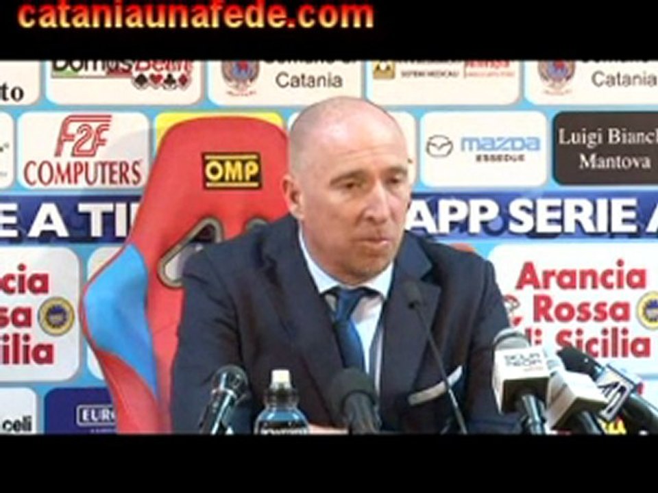 Maran in conferenza dopo Catania-Fiorentina