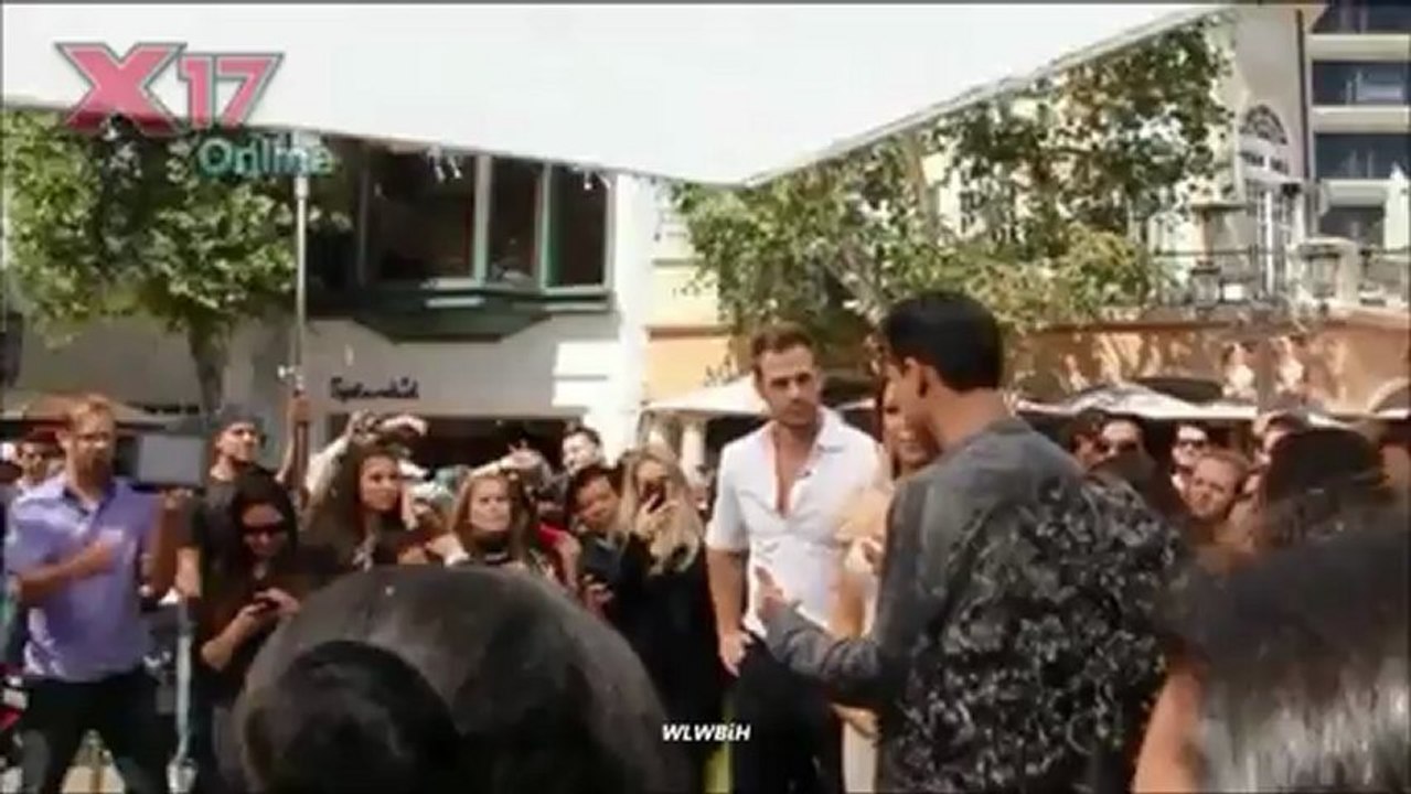 William Levy @willylevy29 And Cheryl Burke Visit Mario Lopez On Extra - April 11, 2012