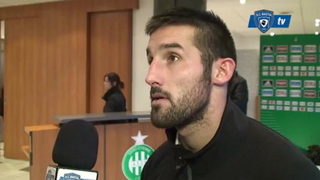 L1 / 2012-13 : Saint Etienne 3-0 Bastia : Réaction de J. Palmieri