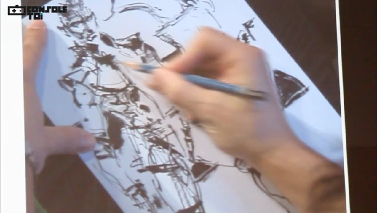 Metal Gear 25 ans Paris Part 05 - Shinkawa dessine
