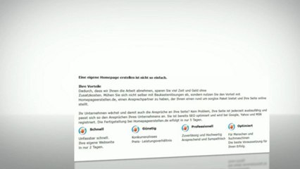 Wir erstellen Ihre Homepage schnell und günstig.