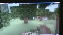 Minecraft Walk-through Chapter 35, with zombies and skeletons and creepers