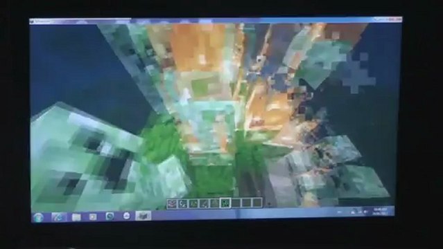 Minecraft Walk-through Chapter 34, with zombies and skeletons and creepers