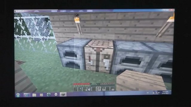 Minecraft Walk-through Chapter 33, with zombies and skeletons and creepers