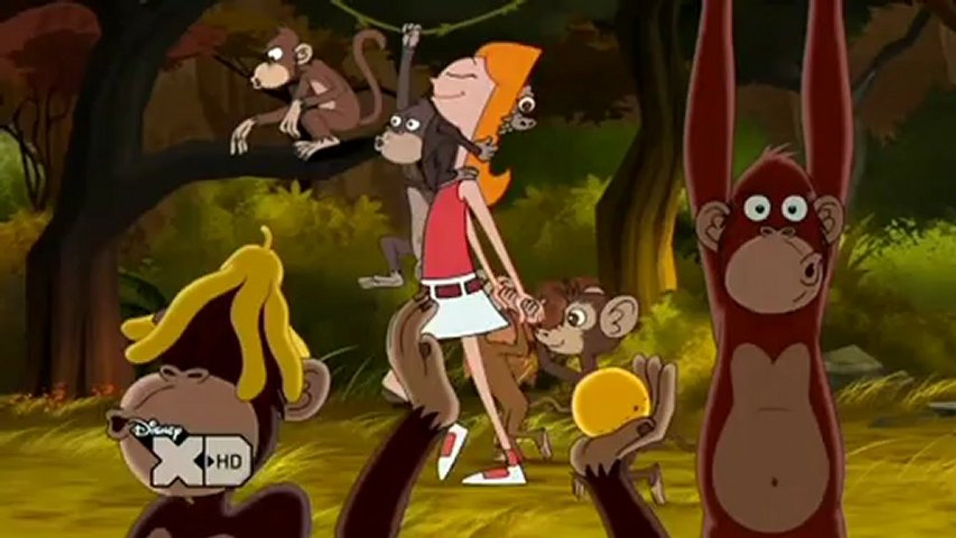 ⁣Phineas Et Ferb - song french - je vis avec des singes