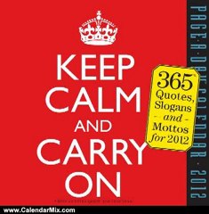 Calendar Review: Keep Calm and Carry On 2012 Calendar (Page a Day Calendar) by Workman Publishing
