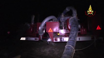 Sibari (CS) - Lavori di prosciugamento scavi archeologici 1 (27.01.13)